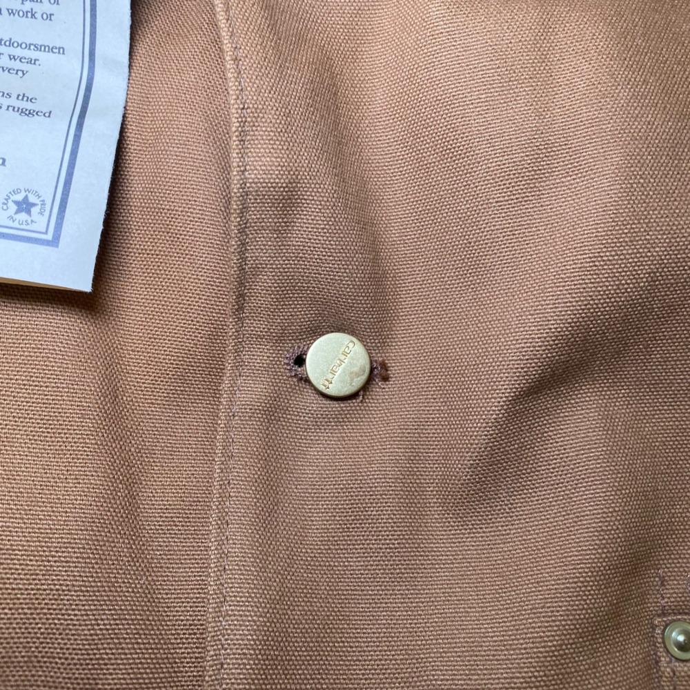 NOS‎ Vintage Carhartt 6BLC Chore Coat 2XL 52R Blanket Lined Brown Duck USA - Picture 16 of 16
